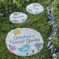 Personalized Mosaic Garden Stepping Stone, Available in 2 Sizes   555403477